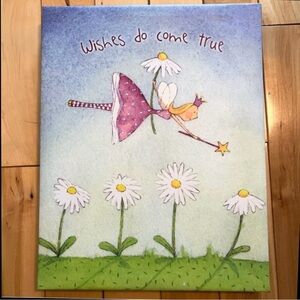 NWT~Emma Thomson-Framed Art Poster-Felicity Wishes-Wishes Do Come True